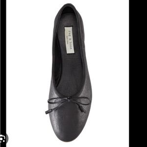 🐲💙 Rag & Bone high-rise Black leather ballet flats